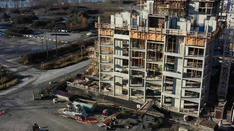 Construction Site Stock Footage 99412324