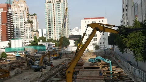 Construction site Stock Footage 104905674