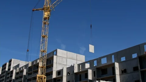At a construction site Stock Footage 112948817