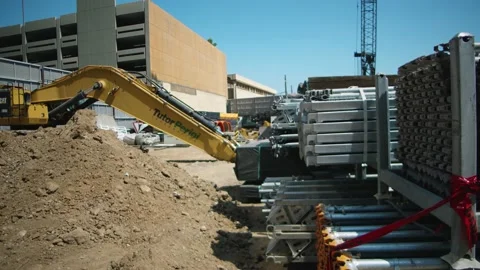 A construction site Video stock 155540216