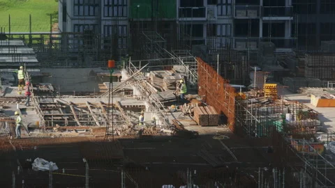 Construction site Vidéo 204895649