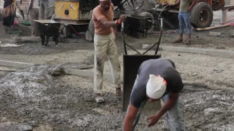 Construction site Stock Footage 208563449