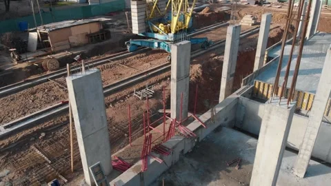 Construction site Stock Footage 322193567