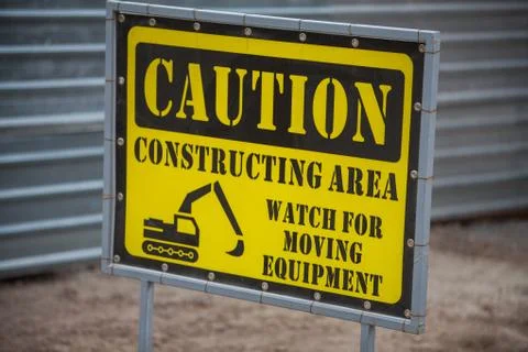 Construction site forbidden access Stock Photos