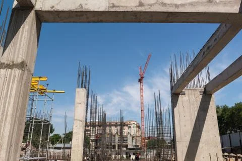 Construction site, general view Stock Photos