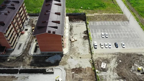 Construction site from a height. Aerial view construction site. Stock Footage 111530487