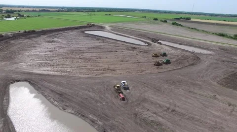 Construction Site High Pan Stock Footage 66572178