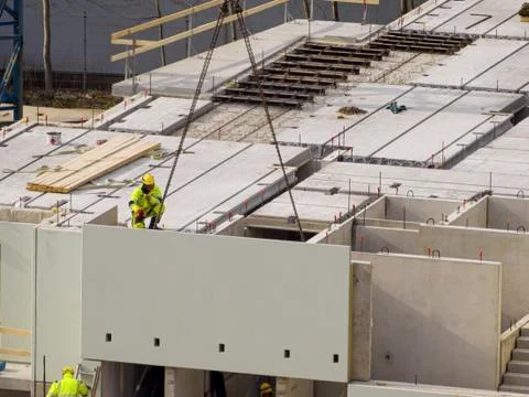 Construction site of house Stock Photos