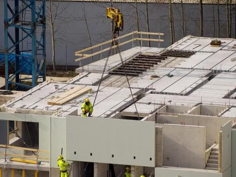 Construction site of house Stock Photos