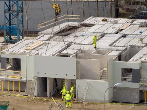 Construction site of house Stock Photos
