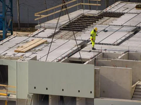 Construction site of house Stock Photos