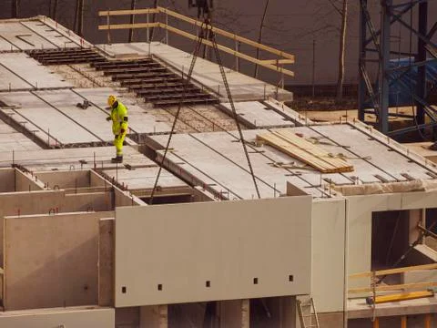 Construction site of house Stock Photos