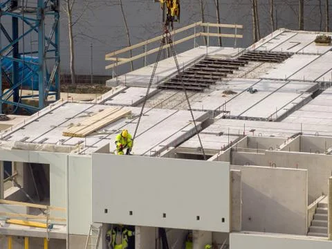 Construction site of house Stock Photos
