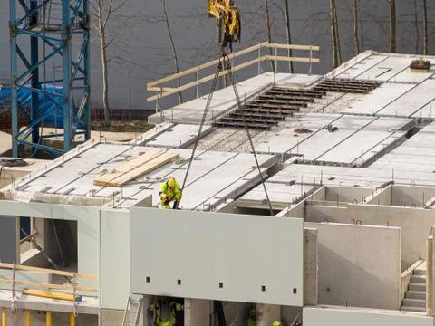 Construction site of house Stock Photos