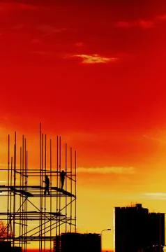Construction site Stock Illustration