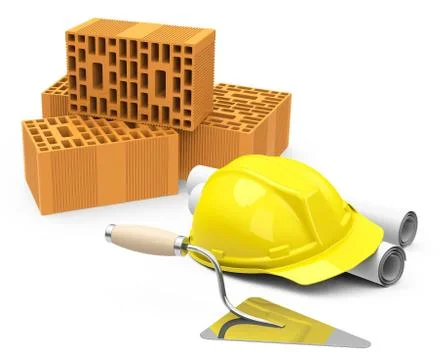 The construction site Stock Illustration