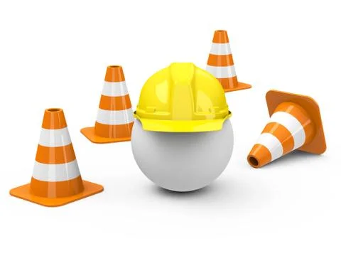 Construction site Stock Illustration