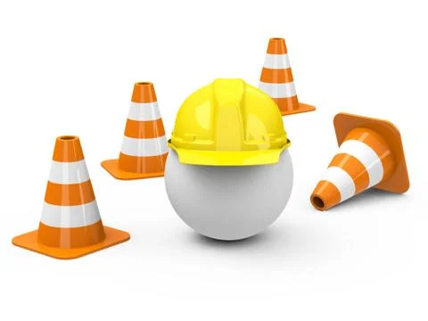 Construction site Stock Illustration