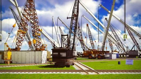 Construction site Stock Illustration