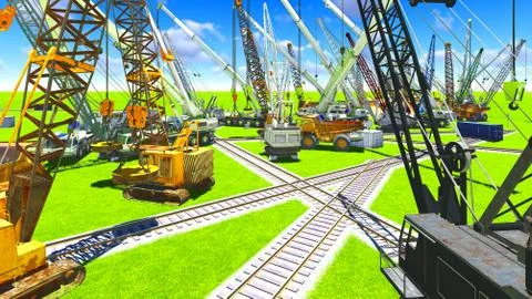 Construction site Stock Illustration