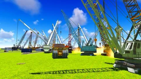 Construction site Illustrazione stock