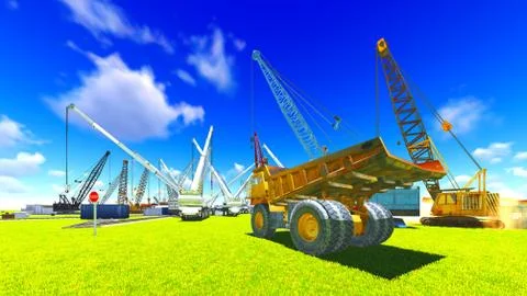 Construction site Stock Illustration