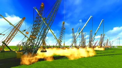 Construction site Stock Illustration