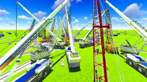 Construction site Stock Illustration