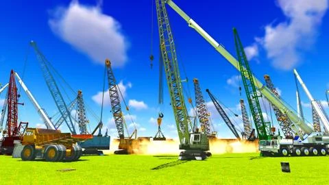 Construction site 库存插图