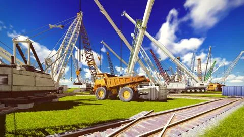 Construction site Stock Illustration