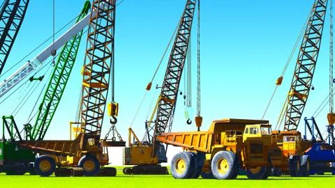 Construction site Stock Illustration