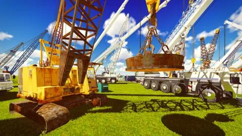 Construction site Stock Illustration