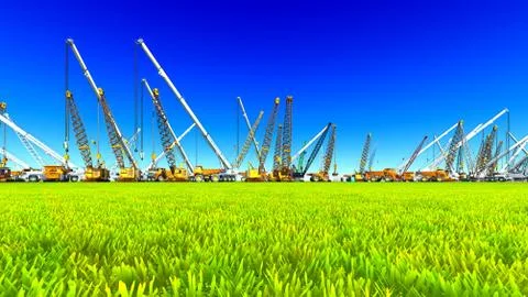 Construction site Stock Illustration