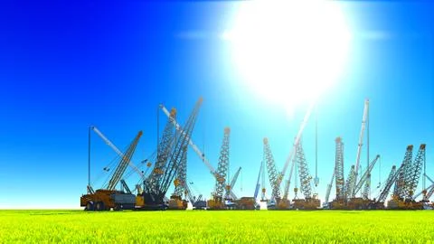 Construction site Stock Illustration