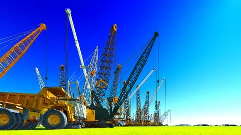 Construction site Stock Illustration