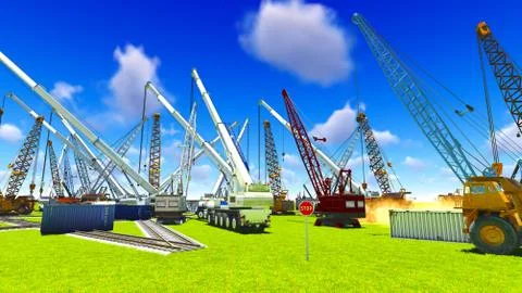 Construction site Stock Illustration