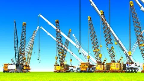 Construction site Stock Illustration