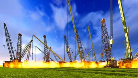 Construction site Stock Illustration