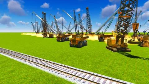 Construction site 库存插图