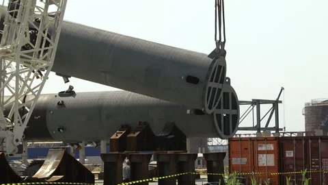 Construction site for the installation of new equipment. Stock Footage 102362985