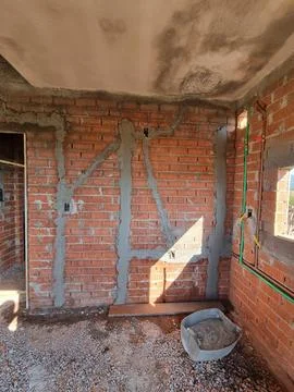 Construction site interior Foto stock