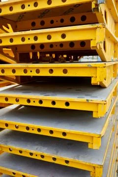 Construction site iron formwork Stock Photos