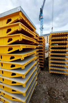 Construction site iron formwork Stock Photos