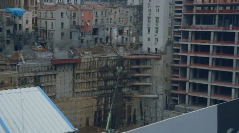 Construction Site Istanbul 動画素材 47925704