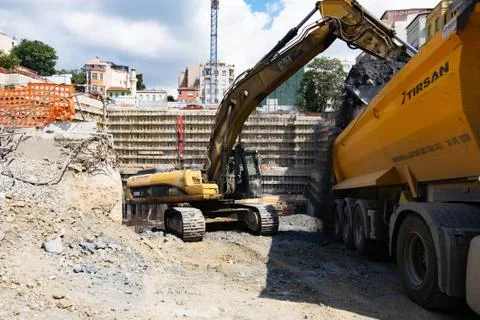 Construction Site in Istanbul Stock Photos