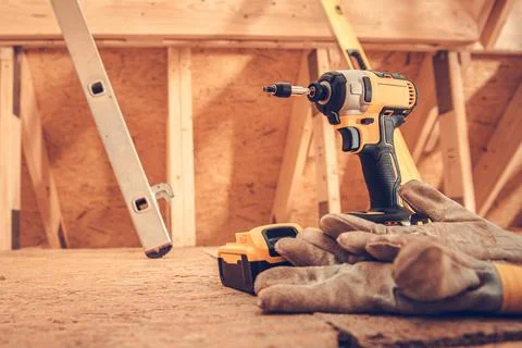 Construction Site Job Theme Stock Photos