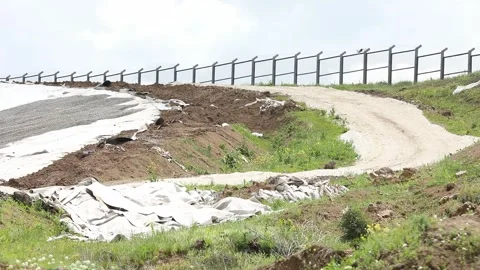 Construction site land 6 Video stock 318952387