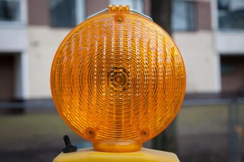 Construction site light closeup Stock Photos