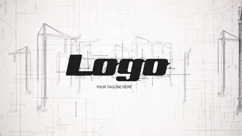 Construction Site Logo Reveal Stock After Effects