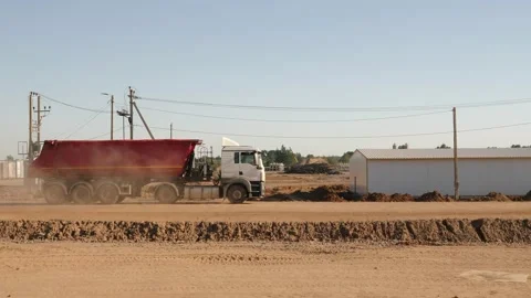Construction site of meat processing plant Stockbeeldmateriaal 157059476
